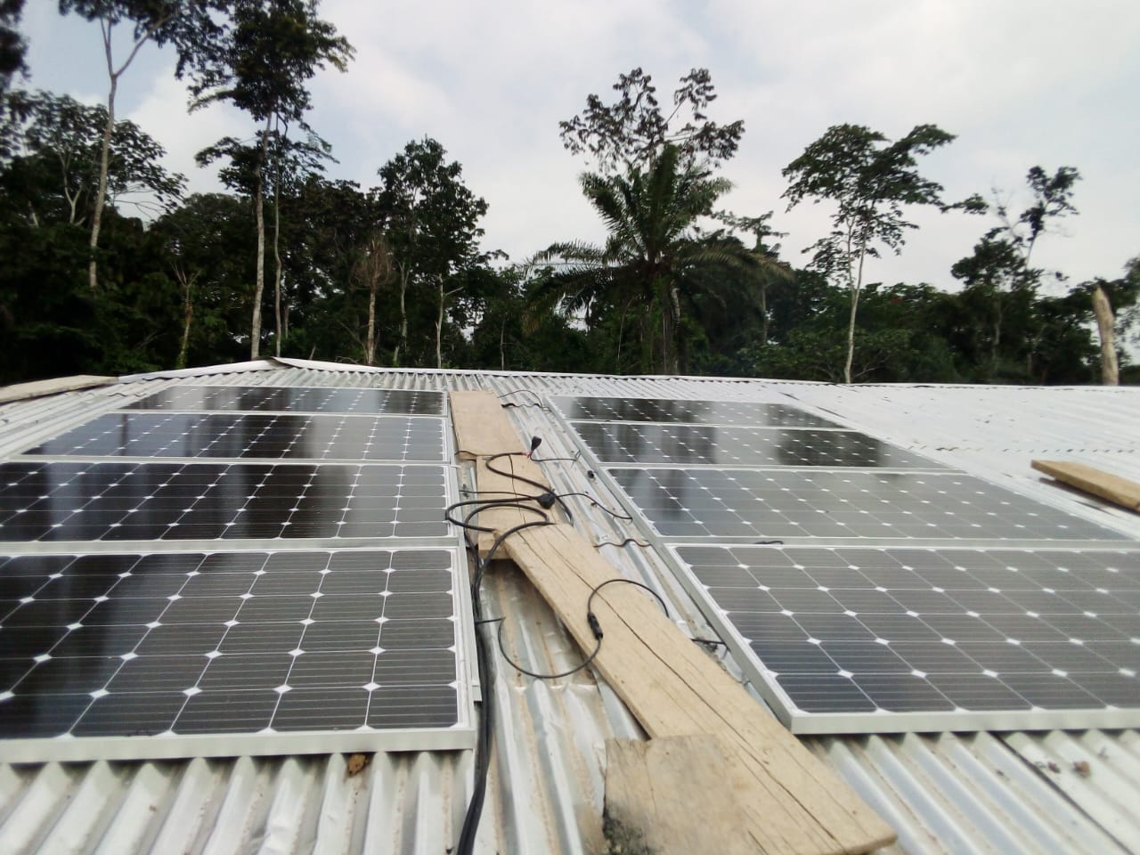 Centrale solaire en zone rurale